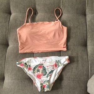 Roxy Crop Top and floral bottoms